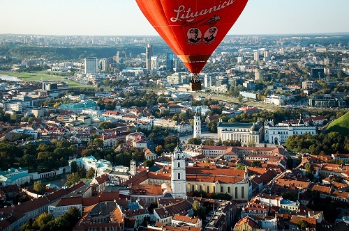 Hot Air Ballooning Over Vilnius Lithuania